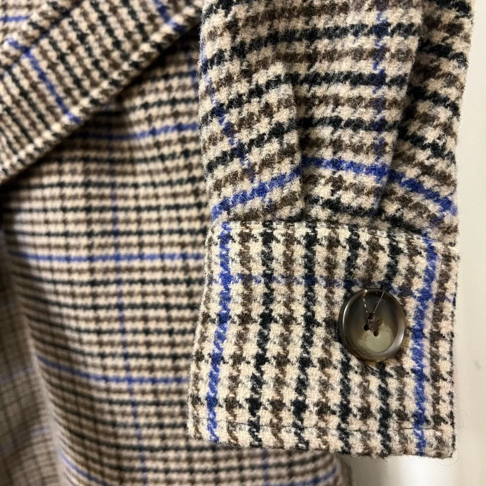 Vero Moda Wool Blend Plaid Coat - Picture 6 of 10